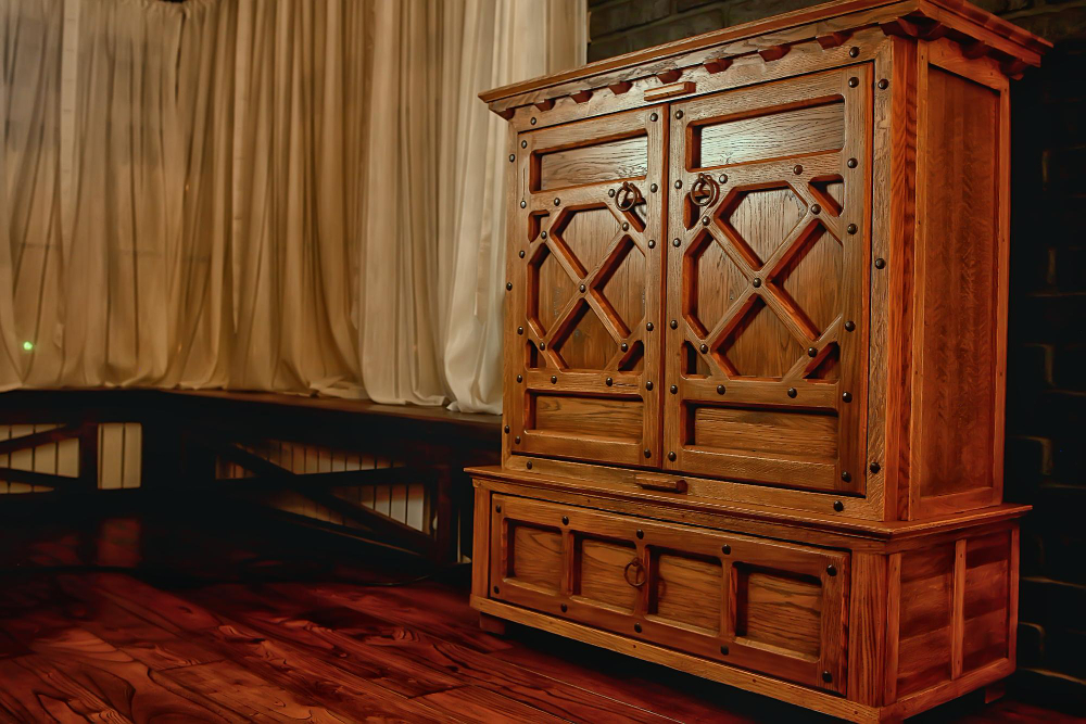 meuble en bois ancien pour la décoration intérieure 