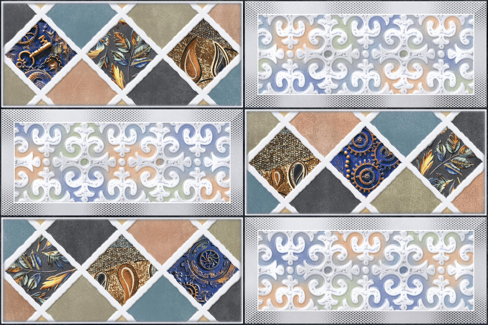 carreaux de ciment mosaïque adaptés à une décoration intérieure moderne