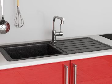 Cuisine avec évier timbre pour une charme authentique et élégance intemporelle