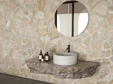 Salle de bain bois et pierre pour un style naturel et élégant