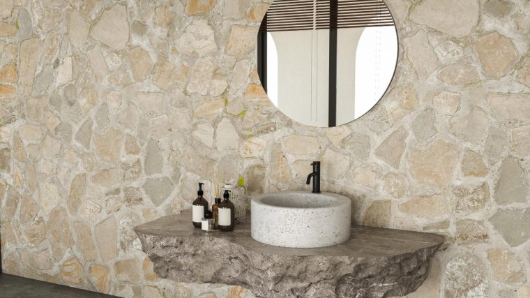 Salle de bain bois et pierre pour un style naturel et élégant
