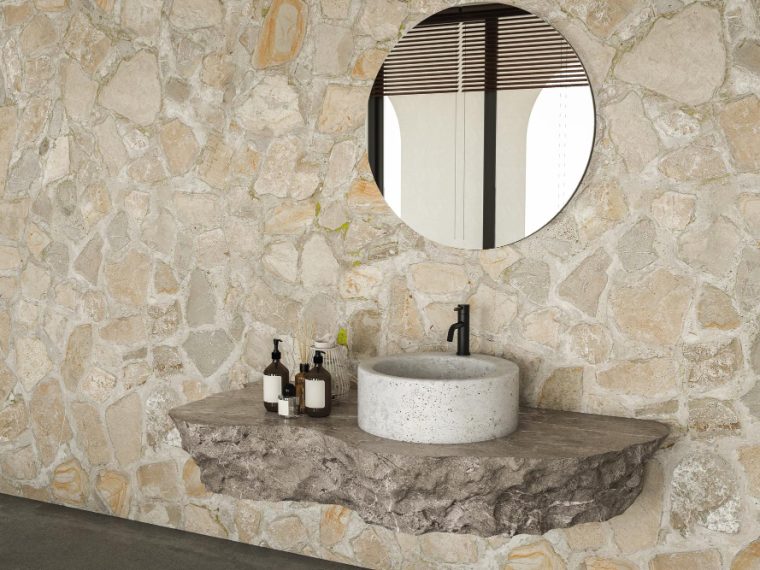 Salle de bain bois et pierre pour un style naturel et élégant